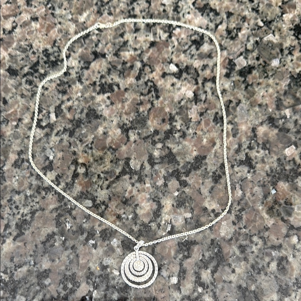 John Hardy Silver Spiral Pendant Necklace